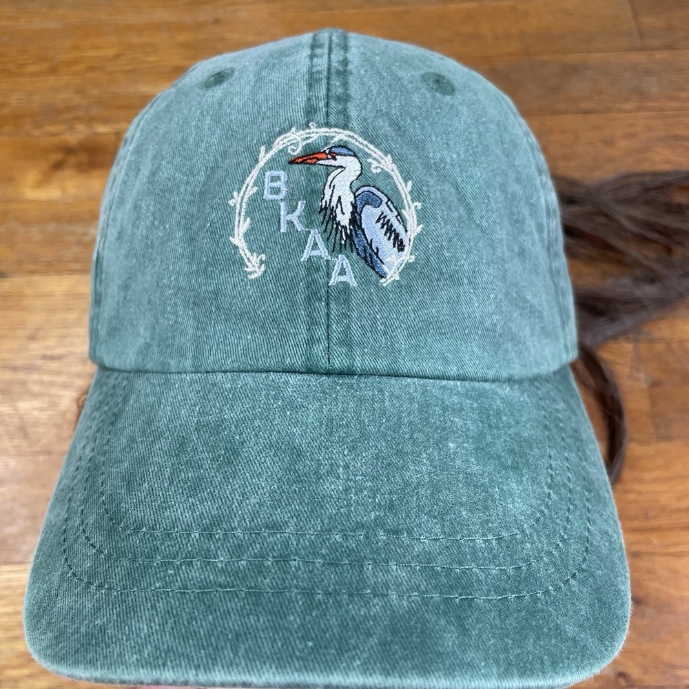 Adams Men's Hat Teal W/ Crane‎ BKKA Logo 100% Cotton OS